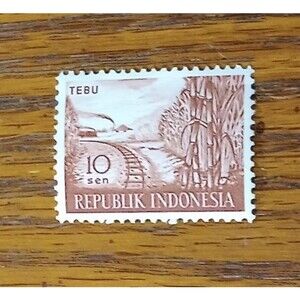 Postage Stamp from Indonesia | Not Posted Mid-Century Collector